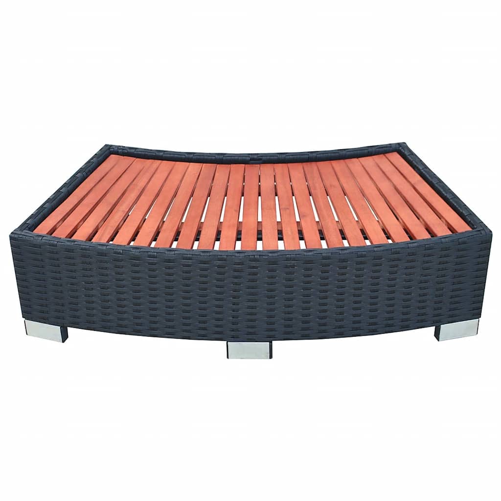 Spa Entry Step Poly Rattan Spa Entry Step