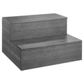 Hot Tub Steps, 2-Step Spa Outdoor Stairs Heavy Duty - Graphite Gray