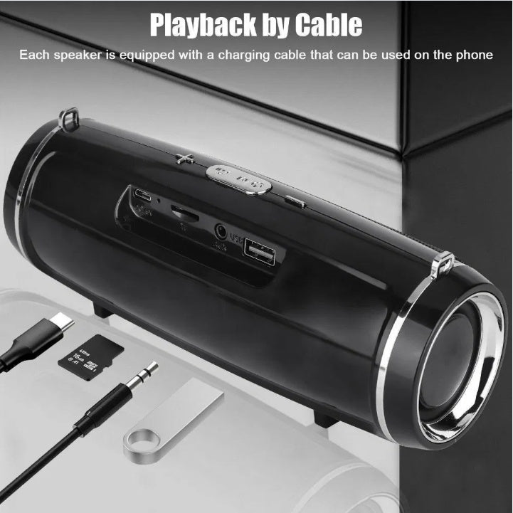 Bluetooth 5.1 Speaker Wireless Waterproof Outdoor Stereo LOUD Bass USBTF Strap