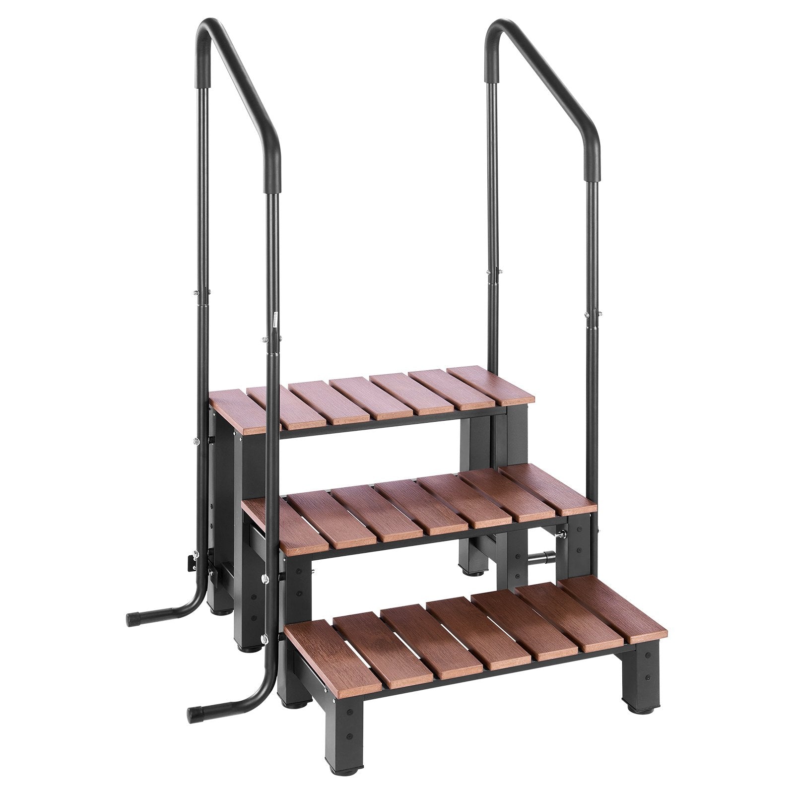 Hot Tub Steps With Handrail, 3-Step Spa Outdoor Stairs