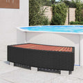 Spa Entry Step Poly Rattan Spa Entry Step